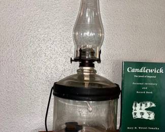 Antique Perfection Stove Company Oil Lamp / Lantern  Large! Great condition!  8” across x 16” tall 