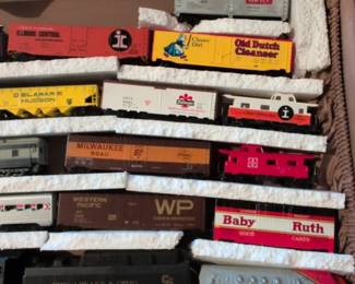 Lionel HO Scale Model Train Collection in Display Case third image