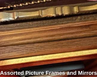 Assorted Picture Frames and Mirrors
