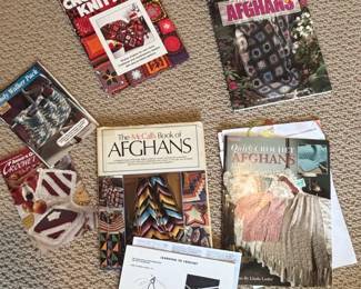 Collection of Crochet and Knitting Pattern Books