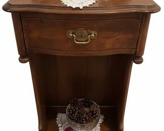 Vintage Pulaski Furniture Hall Tree with Mirror and Drawer second image