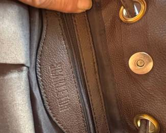 Vince Camuto Leather Hobo Handbag with Drawstring Closure second image