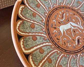 Handmade Rhodes Greece Pottery Plate by Bonis Ceramics second image