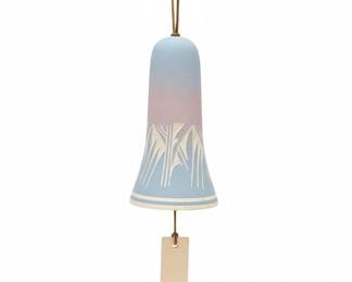 Zilla Nav. USA Ceramic Bell Wind Chime  Bamboo Motif second image
