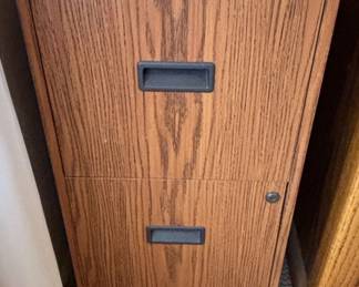 Vintage Mission Oak TwoDrawer File Cabinet