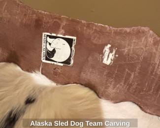 Alaska Sled Dog Team Carving third image