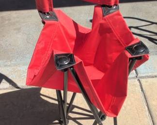 Red Folding Camp Chair
