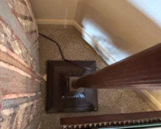 Mission Style Stained Glass Torchiere Floor Lamp third image