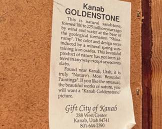 Kanab Goldenstone Framed Artwork fourth image