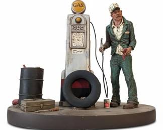 Michael Garman Gas Station Attendant Diorama