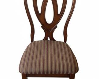 Traditional Cherry Wood Dining Table and Chairs Set fourth image