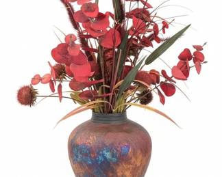 Clayton Art Pottery Iridescent Vase
