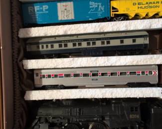 Lionel HO Scale Model Train Collection in Display Case second image