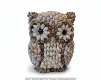 Seashell Owl Figurine