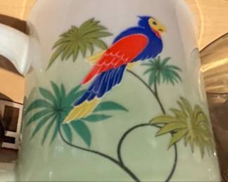 Assorted Ceramic Mugs and Glassware with Collectible Roaring Twenties Jar second image