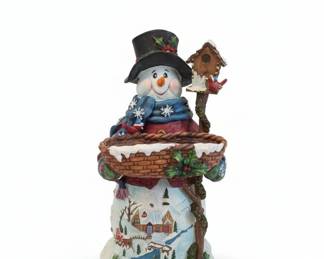 Clay Magic Comfy Snowman Getaway Figurine