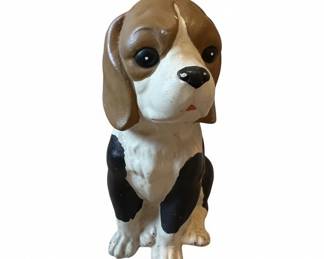 Vintage Ceramic Beagle Dog Figurine