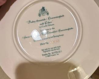 Rubythroated Hummingbirds and Lilies Collector Plate by Craig Nelson second image