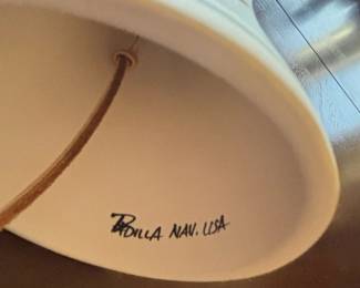 Zilla Nav. USA Ceramic Bell Wind Chime  Bamboo Motif third image