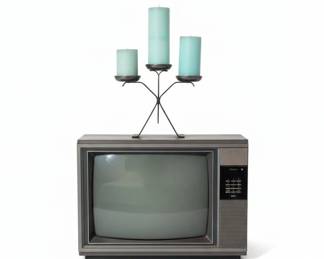 RCA Solid State The Entertainer Color Television and Upright Blonde Cedar Chest third image