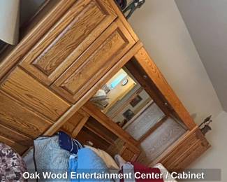 Oak Wood Entertainment Center or Cabinet
