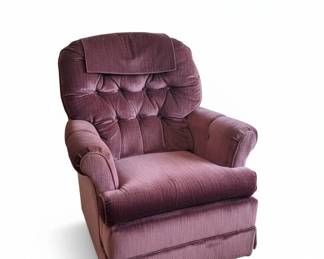 Burgundy Velvet LaZBoy Rocker Recliner