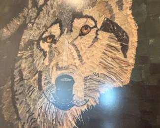 Nell Tomasi Wolf Mosaic Art third image