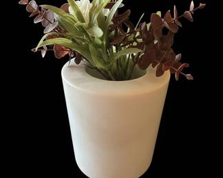 Artificial Red Orchid Arrangement in Ceramic Vase second image