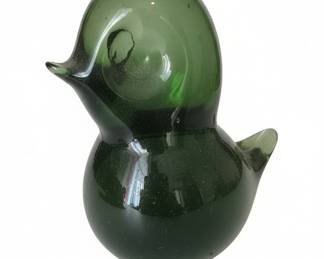 Art Glass Duck Figurine