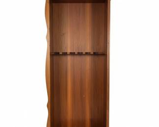 Wooden Gun Display Cabinet with Glass Door and Drawer second image