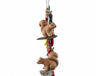 Terracotta Squirrel  Harvest Theme Wind Chime