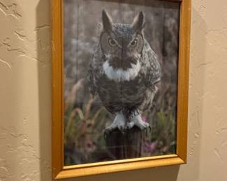 Great Horned Owl The Nightwatch Print by Harry Duncan