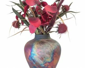 Clayton Art Pottery Iridescent Vase second image