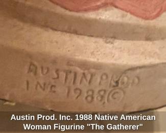 Austin Prod. Inc. Native American Woman Figurine The Gatherer third image