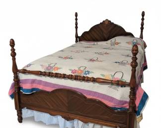 Vintage Ethan Allen Jenny Lind Style FourPoster Bed Frame