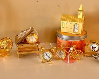 Timex, Mascot, Elgin mini clocks