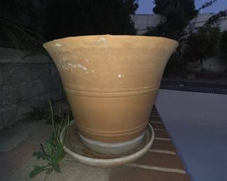 JUMBO terra cotta planter - no plant $50