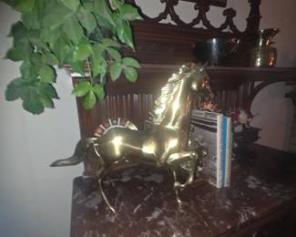 Large Brass Horse $150.00