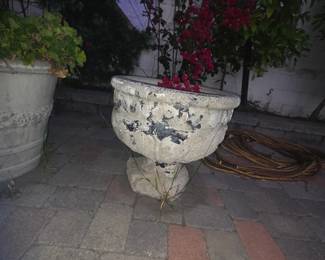 With plant $75. VERY HEAVY Bring Helper!