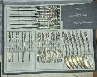 Love Disarmed Sterling Silverware 57 pieces $7500. 
