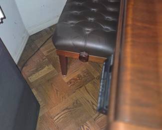 with original Bosendorfer Paino Bench padded seat