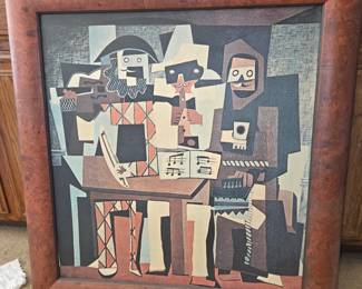 Picasso's the  Three Musicians framed print $175. 