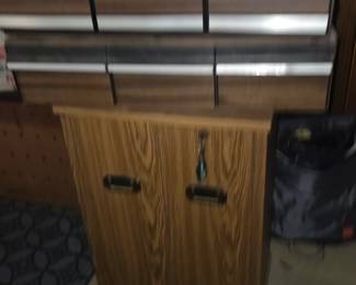 Storage drawers & locking cabinet