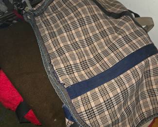Horse blankets and fly guard day covers
