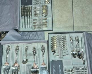 57 pieces.  Highly sought after pattern "Love Disarmed" made in 1899