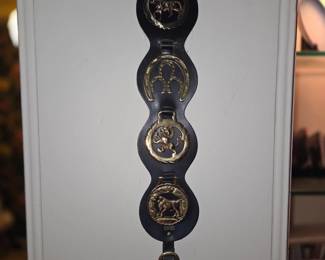 Horse brasses decorative belt/ award Chest Display for parade & other special occasions