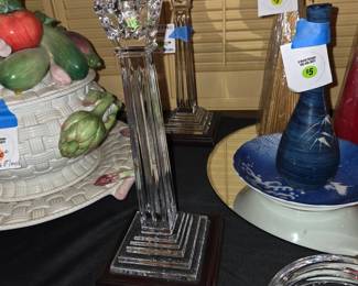 Waterford tower crystal Candlesticks (2) $100