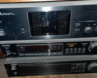Stereo equipment / consoles $40 each or all 3 pcs shown $100.00