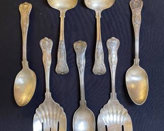 United States Navy silver plate serving utensils