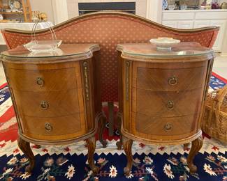 Pair of French solid side chests
